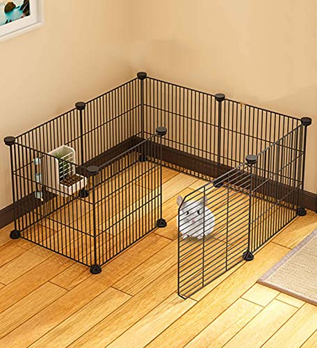 Kleintier-Laufstall, Indoor Meerschweinchenkäfig Erweiterbar C&C Käfig Igel-LaufstallFür: Meerschweinchen/Hasen/Nager/Chinchilla/Frettchen/Zwergkaninchen (Size : 75 * 75 * 37CM) von beaka