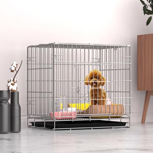 Hundekäfig aus Metall, Katzen-/Hundekäfig, Haustier-Laufstall mit Tür, Kleintierhaus mit herausnehmbarem Tablett, für drinnen und draußen, geeignet für Frettchen, Häschen und Chinchillas (Größe: 61 x Hundekäfig aus Metall, Katzen-/Hundekäfig, Haustier-Laufstall mit Tür, Kleintierhaus mit herausnehmbarem Tablett, für drinnen und draußen, geeignet für Frettchen, Häschen und Chinchillas (Größe: 61 x von beaka
