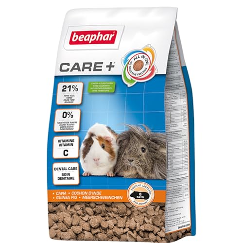 BEAPHAR - Care+ Meerschweinchen - Für Nager Und Kleinsäuger - Mit Omega-3 Und 6 - Gesundheitsfördernd, Optimale Verdauung, Zahnpflege - 5 kg BEAPHAR - Care+ Meerschweinchen - Für Nager Und Kleinsäuger - Mit Omega-3 Und 6 - Gesundheitsfördernd, Optimale Verdauung, Zahnpflege - 5 kg von beaphar