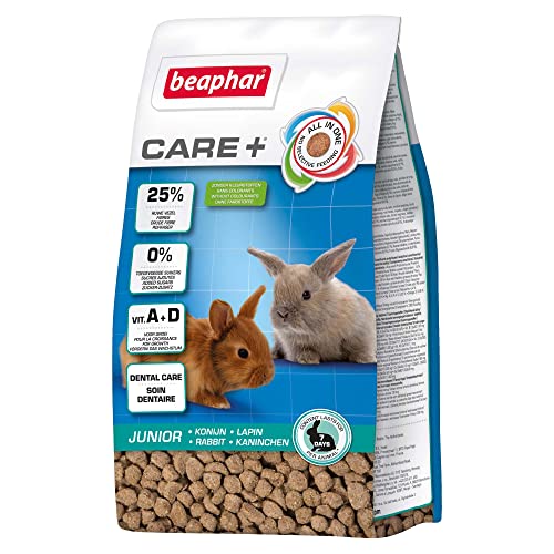 BEAPHAR - Care+ Kaninchen Junior - Für Nager Und Kleinsäuger - Bis zum 10. Lebensmonat - Mit Kalzium, Vitamin A Und D - Gesundheit, Wachstum, Verdauung - 250 g BEAPHAR - Care+ Kaninchen Junior - Für Nager Und Kleinsäuger - Bis zum 10. Lebensmonat - Mit Kalzium, Vitamin A Und D - Gesundheit, Wachstum, Verdauung - 250 g von beaphar