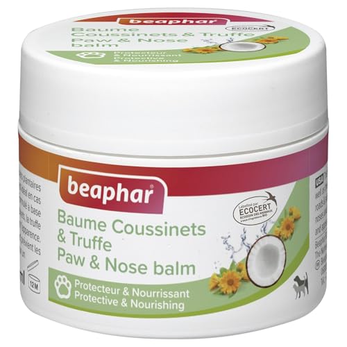 BEAPHAR Balsam-Pads & Trüffel für Hunde und Katzen, mit ECOCERT-Etikett, Inhaltsstoffe aus biologischem Anbau, nährt und schützt Pads und Trüffel vor Kälte/Hitze/Reizungen – 50 ml BEAPHAR Balsam-Pads & Trüffel für Hunde und Katzen, mit ECOCERT-Etikett, Inhaltsstoffe aus biologischem Anbau, nährt und schützt Pads und Trüffel vor Kälte/Hitze/Reizungen – 50 ml von beaphar