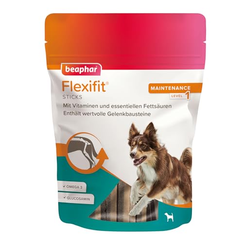BEAPHAR - Flexifit Sticks Für Hunde - Unterstützt Die Gelenkbeweglichkeit Und Vitalität - Mit Grünlippmuschel, Vitamin C, Glucosamin Und Omega 3-175 g von PET_FOOD
