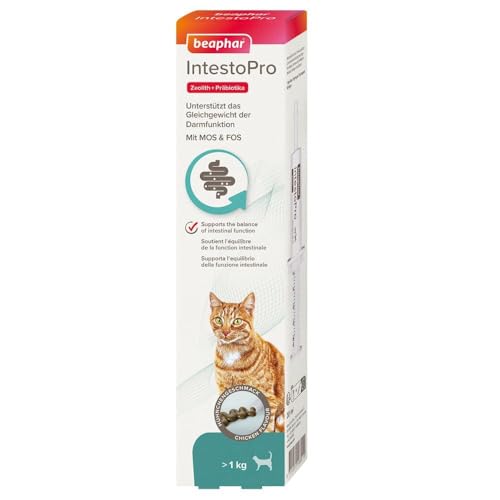 BEAPHAR - IntestoPro Paste Für Katzen - Mit Zeolith - Mit MOS & FOS - Unterstützt Das Gleichgewicht Der Darmfunktion - 20 ml BEAPHAR - IntestoPro Paste Für Katzen - Mit Zeolith - Mit MOS & FOS - Unterstützt Das Gleichgewicht Der Darmfunktion - 20 ml von beaphar