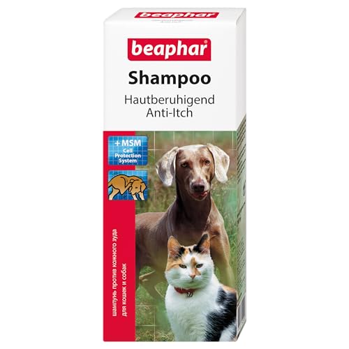 BEAPHAR - Shampoo Hautberuhigend Für Hunde Und Katzen - Hautfreundlich - Mit Methyl Sulfonyl Methan (MSM) - Juckreizstillend - Cell Protection System - 200 ml von beaphar