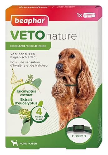 BEAPHAR - VetoNature Bio Band Hond Eukalyptus - Verzorgingsproduct OP Basis Van Natuurlijke Oliën - Geurstoffen Verspreiden Zich Over De Huid en Het Haar BEAPHAR - VetoNature Bio Band Hond Eukalyptus - Verzorgingsproduct OP Basis Van Natuurlijke Oliën - Geurstoffen Verspreiden Zich Over De Huid en Het Haar von Beaphar