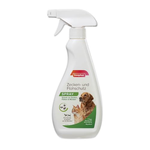 BEAPHAR - Zecken- Und Flohschutz Spray Für Hunde Und Katzen Ab 12 Wochen - Sofortwirkung - 7 Tage Schutz Vor Zecken, Flöhen und Mücken - Sofortschutz - Einfach Aufsprühen und Hund Schützen - 500 ml BEAPHAR - Zecken- Und Flohschutz Spray Für Hunde Und Katzen Ab 12 Wochen - Sofortwirkung - 7 Tage Schutz Vor Zecken, Flöhen und Mücken - Sofortschutz - Einfach Aufsprühen und Hund Schützen - 500 ml von beaphar