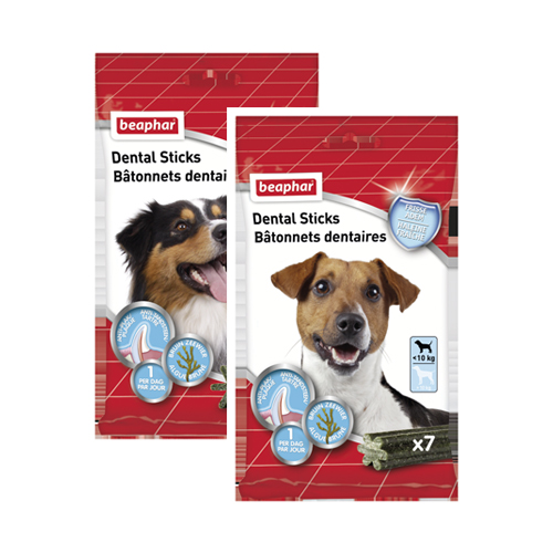 Beaphar Dental Sticks - Small (bis zu 10 kg) - 112 g von beaphar