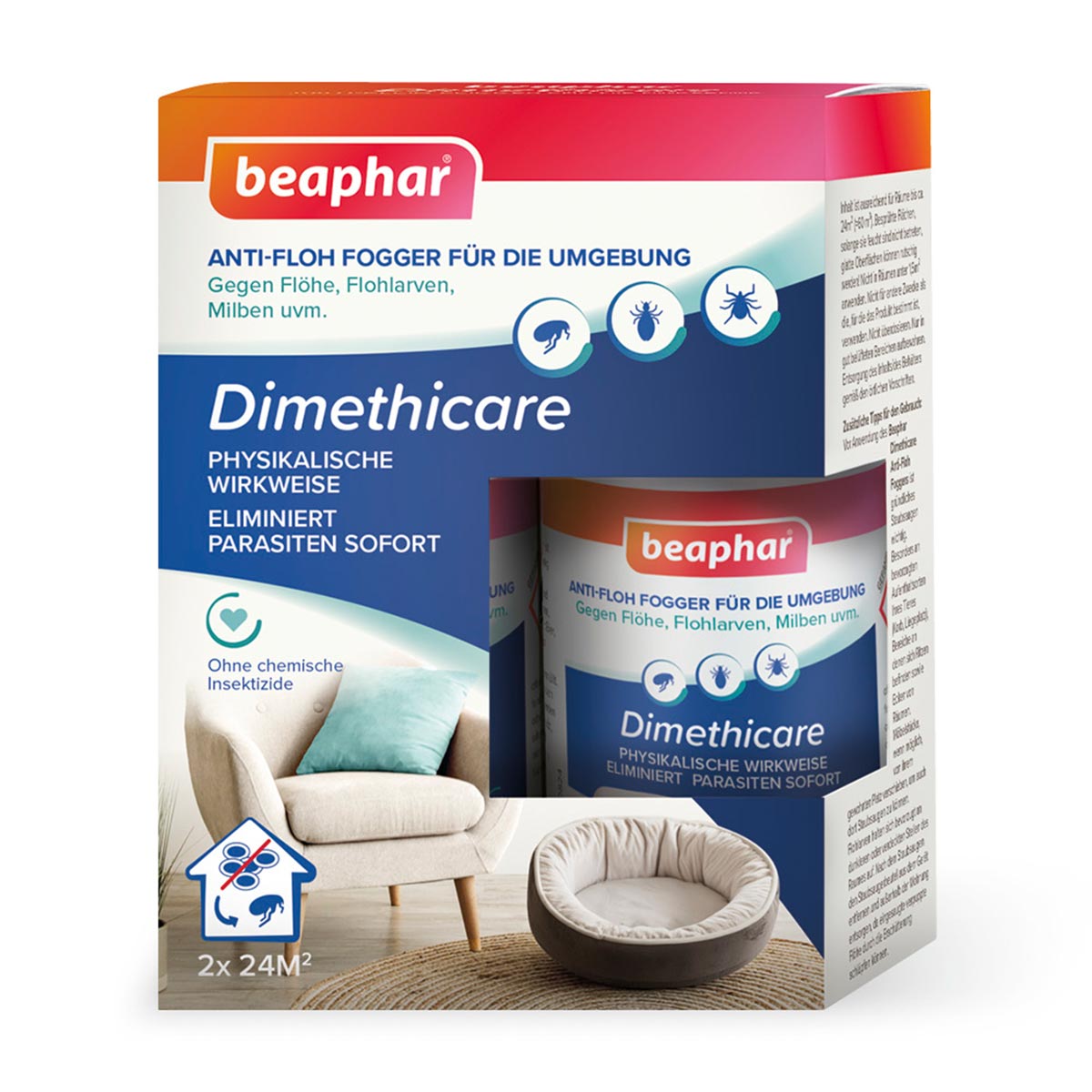 Beaphar Dimethicare Anti-Floh Mini-Fogger 2x75ml Beaphar Dimethicare Anti-Floh Mini-Fogger 2x75ml von beaphar