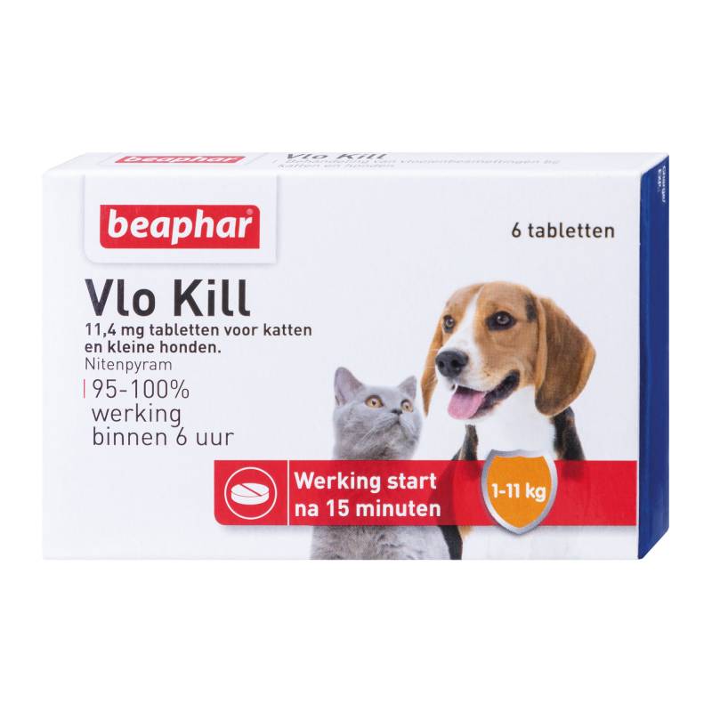 Beaphar Floh Kill+ - Katze & Hund bis 11 kg - 6 Tabletten Beaphar Floh Kill+ - Katze & Hund bis 11 kg - 6 Tabletten von beaphar