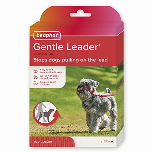Beaphar Gentle Leader Hundehalfter, Größe S, rot von beaphar