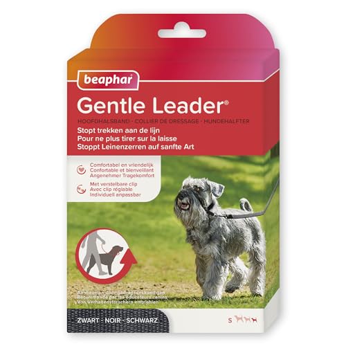 BEAPHAR - Gentle Leader® - Hundehalfter Für Kleine Rassen - Aus Nylon - Trainingshilfe Zur Kontrolle Und Führung - Von Tiertrainern Empfohlen - Größe S - Schwarz von beaphar