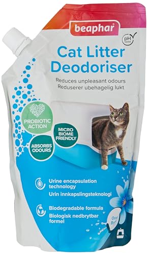 Beaphar Katzenstreu Deodorant Ocean Breeze 400g - Urinverkapselungstechnologie - enthält Präbiotika zur Absorption und Reduzierung unangenehmer Gerüche - verdoppelt die Lebensdauer der Katzenstreu Beaphar Katzenstreu Deodorant Ocean Breeze 400g - Urinverkapselungstechnologie - enthält Präbiotika zur Absorption und Reduzierung unangenehmer Gerüche - verdoppelt die Lebensdauer der Katzenstreu von beaphar