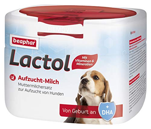 Beaphar Lactol Aufzucht-Milch 250 g, vollwertiger Muttermilchersatz für Hundewelpen von Geburt an, Klein von beaphar