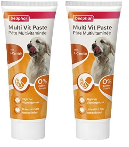 Beaphar Multi-Vitamin-Paste für Hunde, 250 g (Packung mit 2) von beaphar