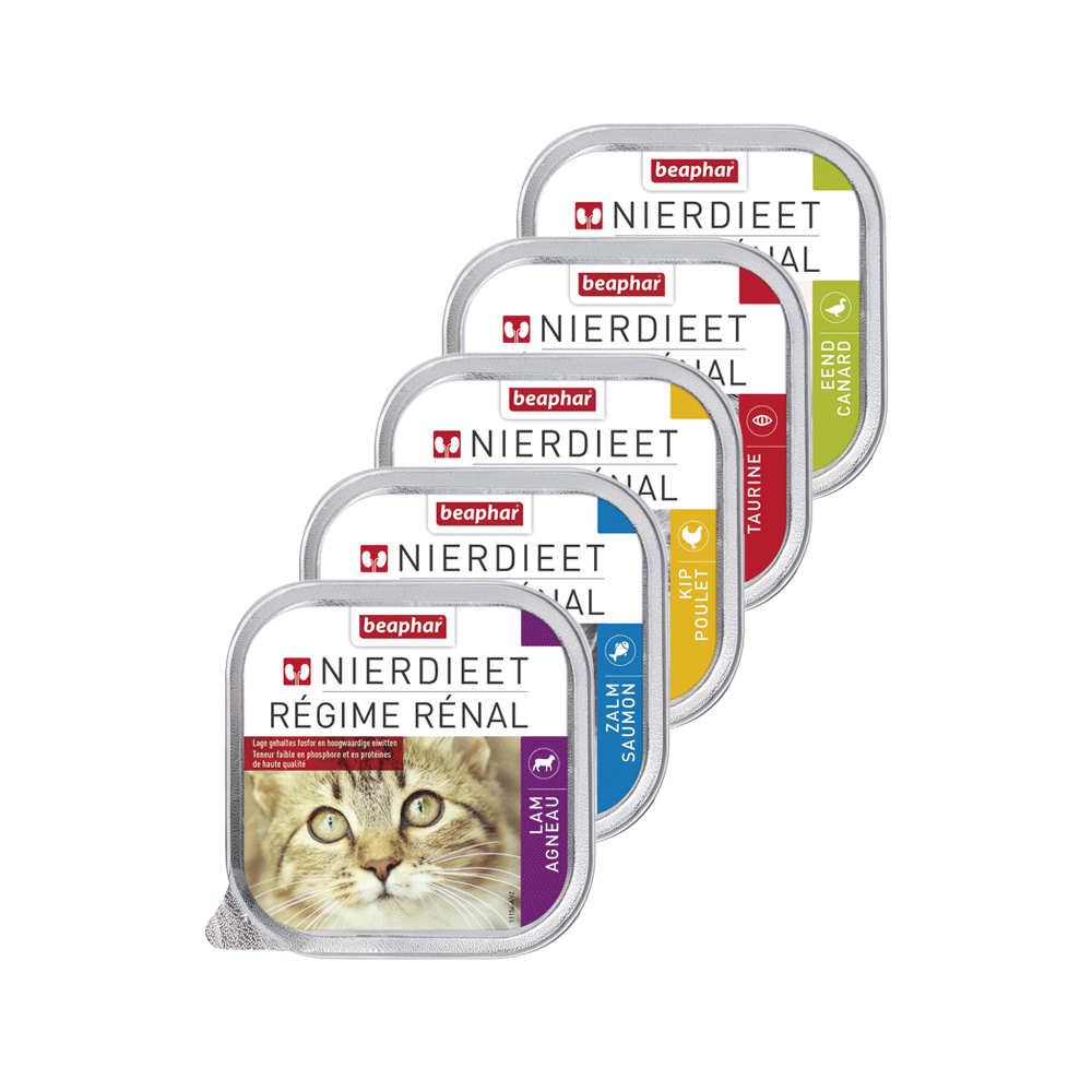 Beaphar Nierendiät Katzenfutter - Huhn - 16 x 100 g von beaphar