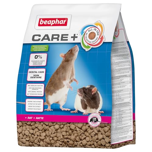 BEAPHAR - Care+ Ratte - Für Nager Und Kleinsäuger - Mit Omega-3 Und Omega-6, Spirulina, Vitamin E, Yucca Schidigera - Unterstützt Gesundheit Und Wohlbefinden - 1,5 kg BEAPHAR - Care+ Ratte - Für Nager Und Kleinsäuger - Mit Omega-3 Und Omega-6, Spirulina, Vitamin E, Yucca Schidigera - Unterstützt Gesundheit Und Wohlbefinden - 1,5 kg von beaphar