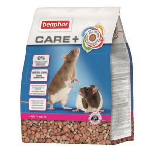 BEAPHAR - Care+ Ratte - Für Nager Und Kleinsäuger - Mit Omega-3 Und Omega-6, Spirulina, Vitamin E, Yucca Schidigera - Unterstützt Gesundheit Und Wohlbefinden - 1,5 kg von beaphar