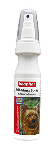 BEAPHAR - Fell-Glanz Spray Für Hunde - Fellpflege - Mit Macadamiaöl Für Glänzendes Fell - Gegen Trockene Hundehaut Und Stumpfes Fell - 150 ml von beaphar