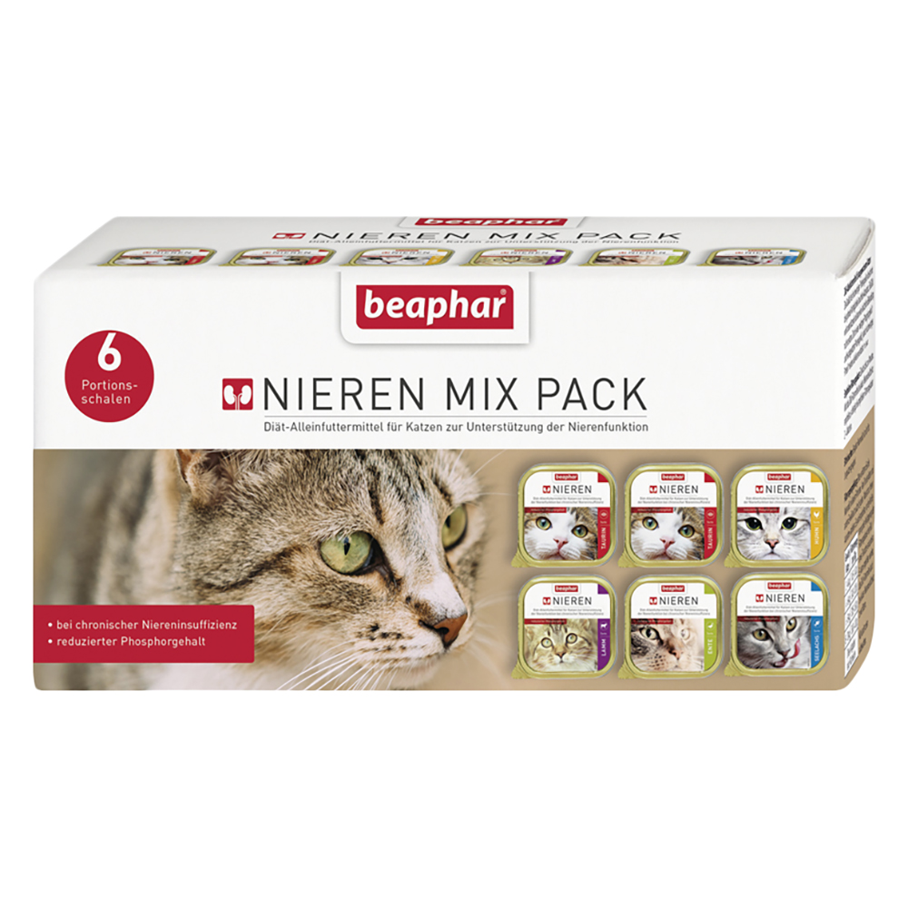Gemischtes Probierpaket beaphar Nieren-Diät - 6 x 100 g Gemischtes Probierpaket beaphar Nieren-Diät - 6 x 100 g von beaphar