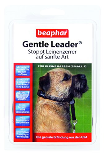 Gentle Leader® für Hunde | Erziehnungshilfe für Leinenzerrer | Besser führen & kontrollieren | Trainings-Halsband für Hunde | Farbe: Schwarz | Größe S von beaphar