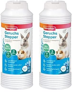 Geruchsstopper für Nagerheime | Befreit Nagerheim & Umgebung von unangenehmen Gerüchen | pH neutral | 600 g (Packung mit 2) von beaphar