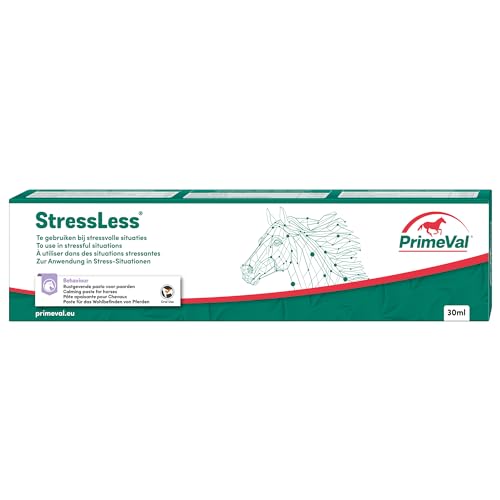 PrimeVal Stressless Horse Injector – Kräuter, Mineralien, Vitamine, Aminosäuren – Natürliche beruhigende Ergänzung, geeignet für Pferdetransport und Tierarztbesuche – 30 ML von PRIMEVAL