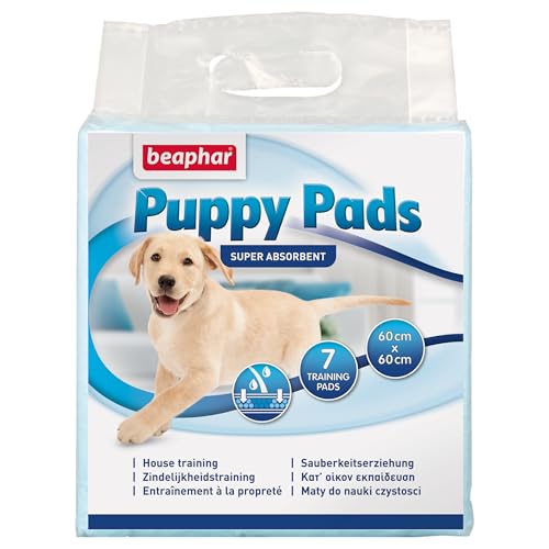 BEAPHAR - Puppy Pads - Für Hunde Und Katzen - Hygienematten - Unterstützt Die Erziehung Zur Stubenreinheit - Extrem Saugfähig - 60x60 cm - 7 Stück - Weiß BEAPHAR - Puppy Pads - Für Hunde Und Katzen - Hygienematten - Unterstützt Die Erziehung Zur Stubenreinheit - Extrem Saugfähig - 60x60 cm - 7 Stück - Weiß von beaphar