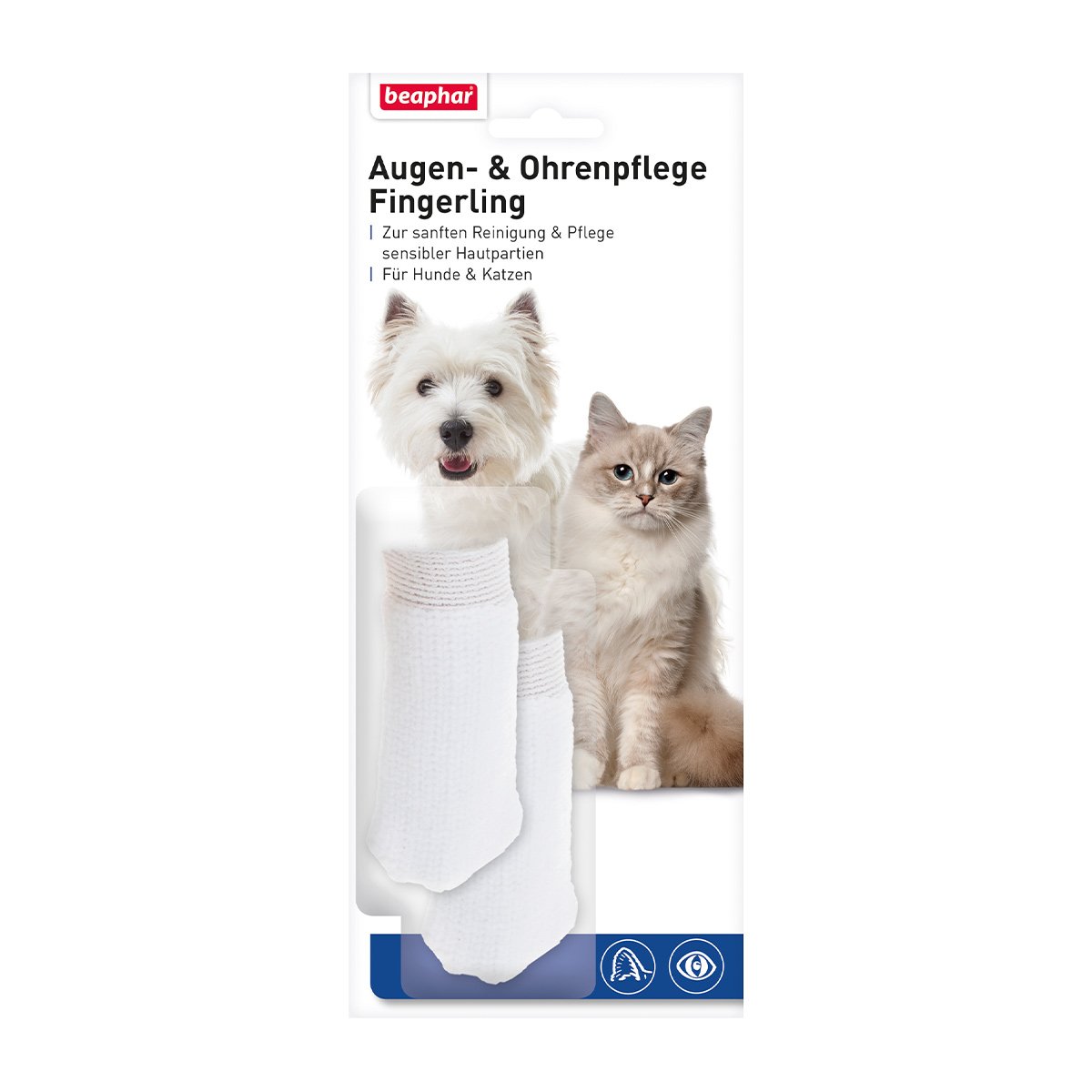 beaphar Augen- & Ohrenpflege Fingerling - 2 Stück beaphar Augen- & Ohrenpflege Fingerling - 2 Stück von beaphar