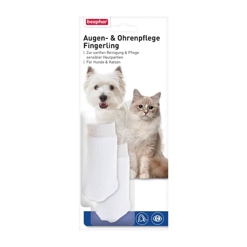 beaphar Augen- & Ohrenpflege Fingerling - 2 Stück von beaphar