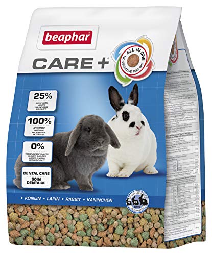 BEAPHAR - Care+ Kaninchen - Für Nager Und Kleinsäuger - Ab Dem 10. Lebensmonat - Mit Spirulina, Vitamin E, Yucca Schidigera - Unterstützt Immunsystem Und Verdauung - 1,5 kg von beaphar