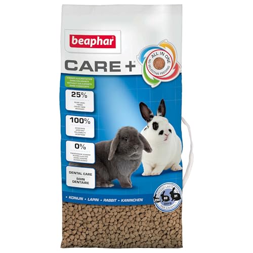 BEAPHAR - CARE+ - Super Prenium-Futter für extrudierte Kaninchen - 25% Ballaststoffe - Trägt zur natürlichen Abnutzung der Zähne bei - 5 kg von beaphar