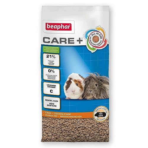 Care+ Meerschweinchen | Meerschweinchenfutter mit lebenswichtigem Vitamin C | Fördert den gesunden Zahn-Abrieb | Mit Omega 3 und 6 | 5 kg Beutel von beaphar