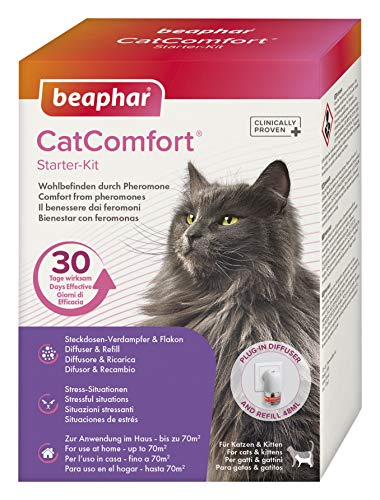 beaphar Cat Comfort Starter Kit, Beruhigungsmittel für Katzen mit Pheromonen, 1 Stück (1er Pack) von beaphar