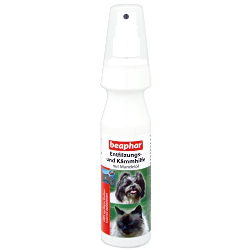 BEAPHAR - Entfilzungs- Und Kämmhilfe Spray - Für Hunde Und Katzen - Zum Kämmen Und Entfilzen - Erleichtert Das Frisieren - Mit Mandelöl - Feiner Pumpzerstäuber - 150ml von beaphar