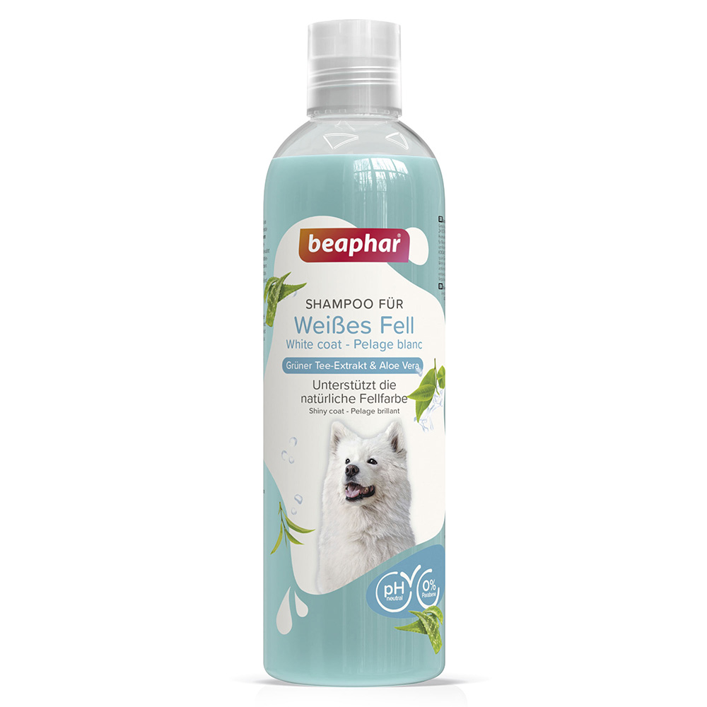 Beaphar Hunde Sbeahampoo für weißes Fell - Sparpaket: 2 x 250 ml von beaphar