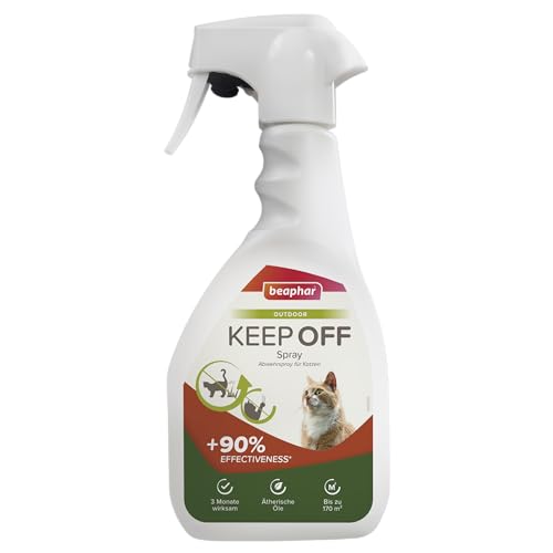 beaphar - Keep Off Fernhalte-Spray Outdoor - Hält Katzen Von Behandelten Bereichen Fern - Fernhaltespray - Bis Zu DREI Monate Wirksam - 500 ml von beaphar