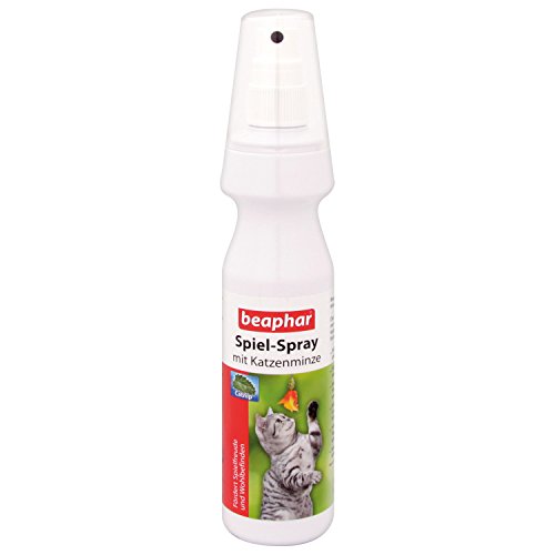 beaphar Spiel-Spray mit Katzenminze | Wohlfühlduft für Katzen | Spielzeug mit Katzenminze Wird schneller akzeptiert | Beruhigung für Katzen | 150 ml von beaphar