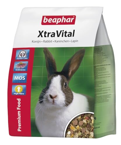 XtraVital Kaninchen Futter | Ausgewogenes Kaninchenfutter | Mit zahnpflegenden Eigenschaften | Geringer Fettgehalt | Mit Echinacea & Alfalfa | 2,5 kg XtraVital Kaninchen Futter | Ausgewogenes Kaninchenfutter | Mit zahnpflegenden Eigenschaften | Geringer Fettgehalt | Mit Echinacea & Alfalfa | 2,5 kg von beaphar