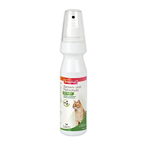 beaphar - Zecken- Und Flohschutz Spray Für Katzen Ab 12 Wochen - Schützt 7 Tage Vor Zecken, Flöhen Und Mücken - Sofortschutz - Einfach Aufsprühen Und Katze Schützen - 150 ml beaphar - Zecken- Und Flohschutz Spray Für Katzen Ab 12 Wochen - Schützt 7 Tage Vor Zecken, Flöhen Und Mücken - Sofortschutz - Einfach Aufsprühen Und Katze Schützen - 150 ml von beaphar