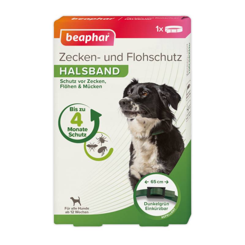 beaphar Zecken- & Flohschutz-Halsband für Hunde - ca. 65 cm Halsumfang von beaphar