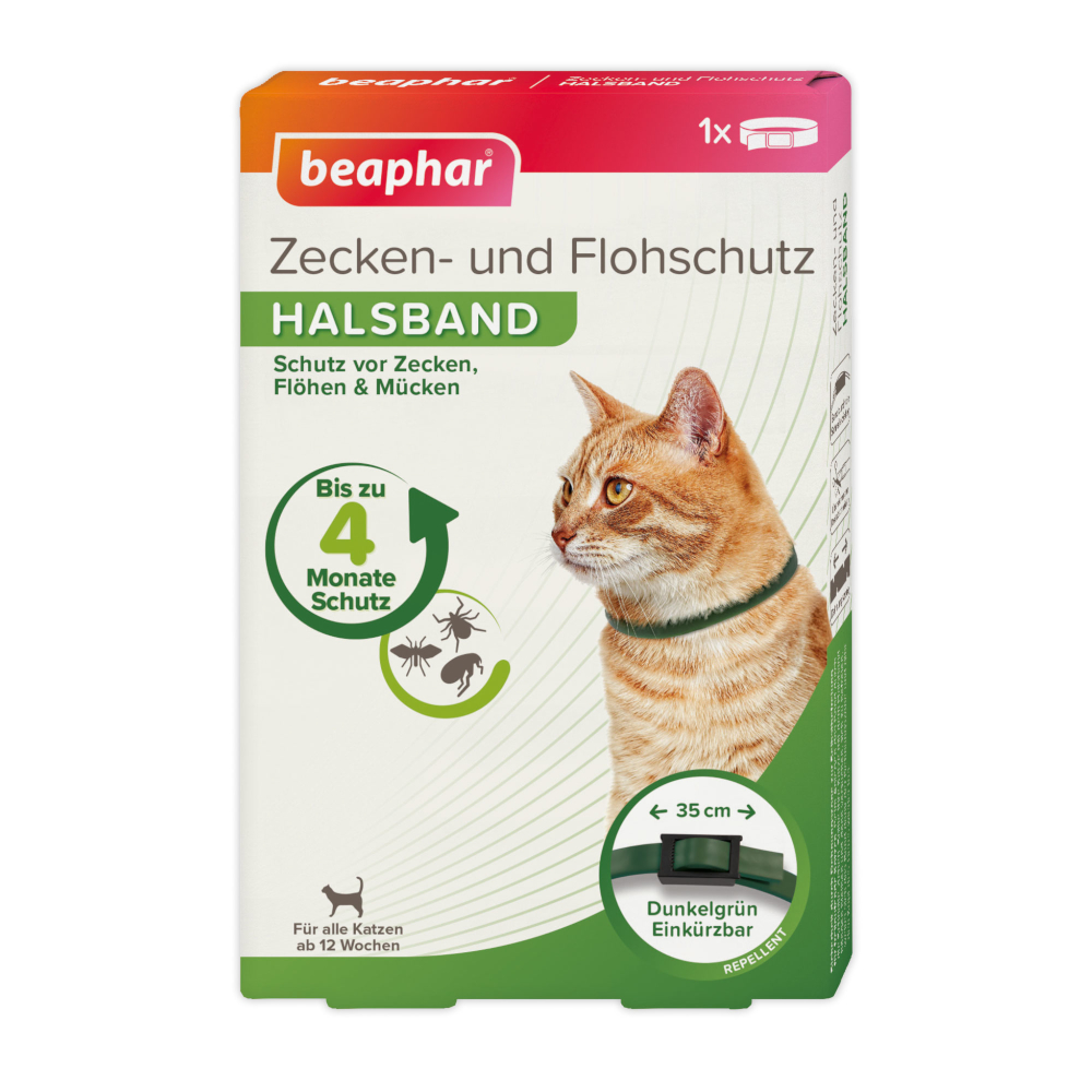 beaphar Zecken- & Flohschutz-Halsband für Katzen - 1 Stück von beaphar