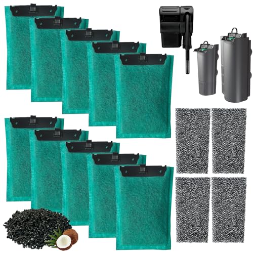 beaufan 10 Kohlefilter Aquarium Kartuschen mit 4 Schaumstofffiltern Set Kompatibel mit Tetra Whisper Interne Power Filter 5 bis 10 Gallonen beaufan 10 Kohlefilter Aquarium Kartuschen mit 4 Schaumstofffiltern Set Kompatibel mit Tetra Whisper Interne Power Filter 5 bis 10 Gallonen von beaufan