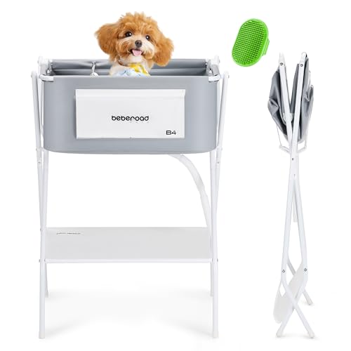 beberoad B4 Haustier-Badewanne mit Badebürste, Hundebadewanne, Waschstation für Fellpflege, zusammenklappbar, faltbar, tragbar, für kleine Hunde, Katzen, Haustiere, drinnen und draußen beberoad B4 Haustier-Badewanne mit Badebürste, Hundebadewanne, Waschstation für Fellpflege, zusammenklappbar, faltbar, tragbar, für kleine Hunde, Katzen, Haustiere, drinnen und draußen von beberoad