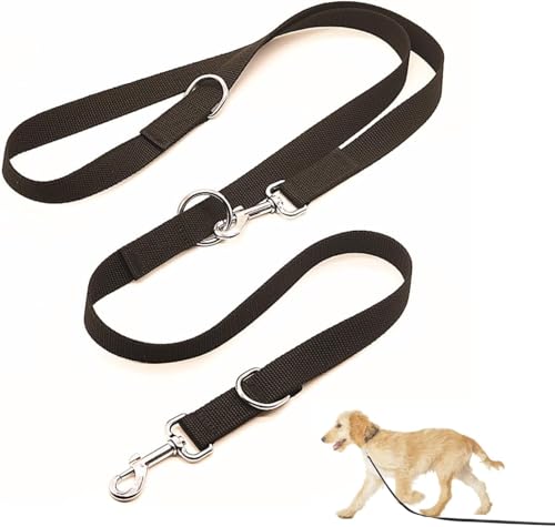 Hundeleine in Schwarz, Stabil Und Verstellbar, Hundeleine, Dog Hundeleine, Hundeleine Anione, Hundeleine Führleine, Für Große Und Kräftige Hunde, Mit Zwei Karabiner, 2,5 X 260 cm Hundeleine in Schwarz, Stabil Und Verstellbar, Hundeleine, Dog Hundeleine, Hundeleine Anione, Hundeleine Führleine, Für Große Und Kräftige Hunde, Mit Zwei Karabiner, 2,5 X 260 cm von beejune