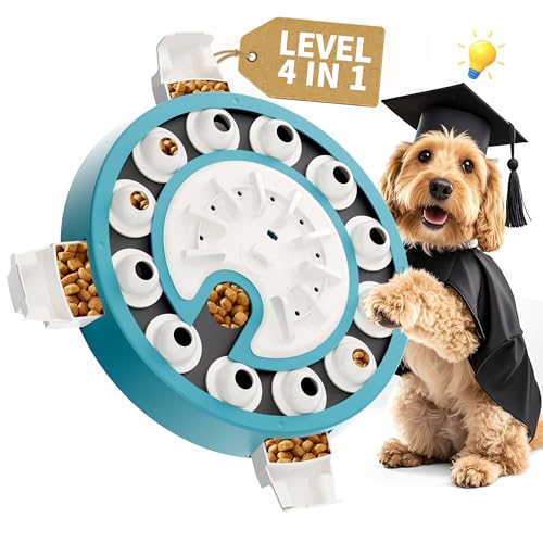 Beitophome 4-in-1 Hundepuzzle - Interaktives Spielzeug für aggressive Kauer, mehrstufiges Spielen, Puzzle-Spielzeug für Hunde, kognitiver Hunde-Puzzle-Futterspender für langsames Fressen & geistige Beitophome 4-in-1 Hundepuzzle - Interaktives Spielzeug für aggressive Kauer, mehrstufiges Spielen, Puzzle-Spielzeug für Hunde, kognitiver Hunde-Puzzle-Futterspender für langsames Fressen & geistige von beitophome