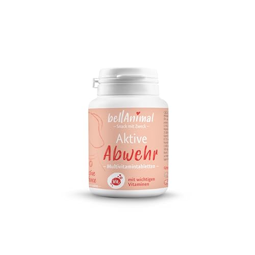 bellAnimal - Aktive Abwehr - Multivitamintabletten - 64g (1 x 0,06kg) ca. 80 Tabletten von bellAnimal