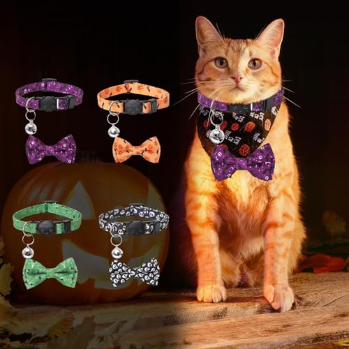 Fliege Halsband für Hunde, Halloween-Fliege mit Klingelglocke, Hundebekleidung, Zubehör für Fotografie, Hochzeit, Zuhause, Spazierengehen, Reisen Bellv von bellv
