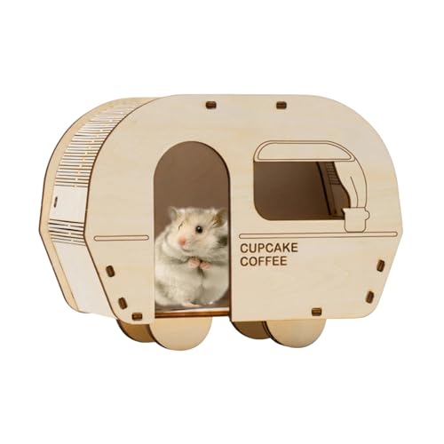 Hamster Cute Hut - Kreative geschnitzte Einsteck- und Zapfenhütte für Hamster - Home Decor Produkte für Wohnzimmer, Arbeitszimmer, Spielzimmer, Kinderzimmer, Balkon Bellv Hamster Cute Hut - Kreative geschnitzte Einsteck- und Zapfenhütte für Hamster - Home Decor Produkte für Wohnzimmer, Arbeitszimmer, Spielzimmer, Kinderzimmer, Balkon Bellv von bellv