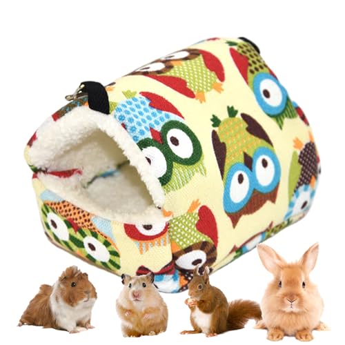 Hamsterhöhlenbett, Cartoon-Eulenmuster, Hamsterspielzeug – bequem, wiederverwendbar, niedliches Hamsterbett, warmes Bett für Igel, Meerschweinchen Bellv Hamsterhöhlenbett, Cartoon-Eulenmuster, Hamsterspielzeug – bequem, wiederverwendbar, niedliches Hamsterbett, warmes Bett für Igel, Meerschweinchen Bellv von bellv