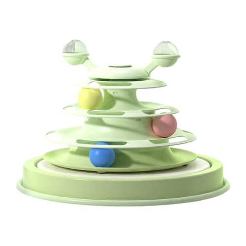 Katzenballrolle, 4-lagig, Kunststoff, rutschfest, mit abnehmbaren Schichten, verschleißfester Katzenballturm, stimulierender Katzenspielzeug-Roller für Katzen, Hunde, Haustier-Jagdübungen Katzenballrolle, 4-lagig, Kunststoff, rutschfest, mit abnehmbaren Schichten, verschleißfester Katzenballturm, stimulierender Katzenspielzeug-Roller für Katzen, Hunde, Haustier-Jagdübungen von bellv